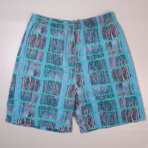 Vintage Surf Gear Beach Shorts Cotton Made in USA Mens Size XL x 7"